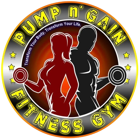 Pump N' Gain Fitness Gym Logo